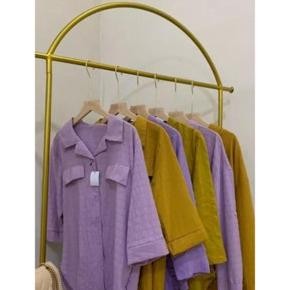 TERBARU - Gawang Baju Gold  / Emas Standing Rak Baju Gantungan Baju Besi-BH