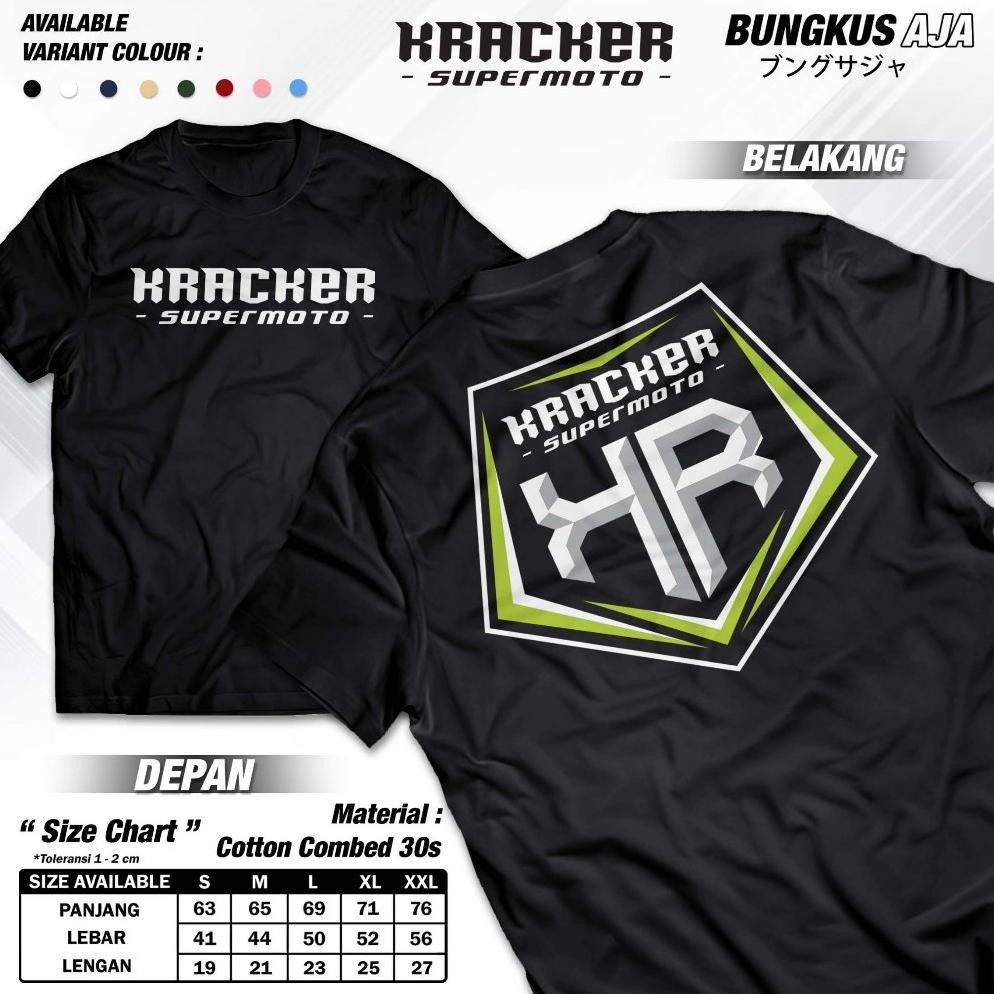 Kaos Kracker Supermoto Kr T-Shirt Motor Herex Racing Distro 1149