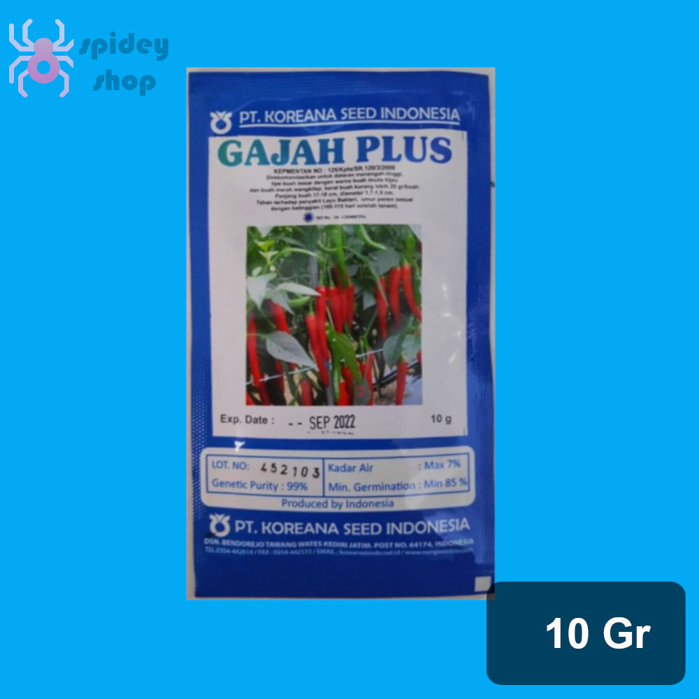 Benih Unggulan Cabe Besar Hibrida Gajah Plus 10 Gram