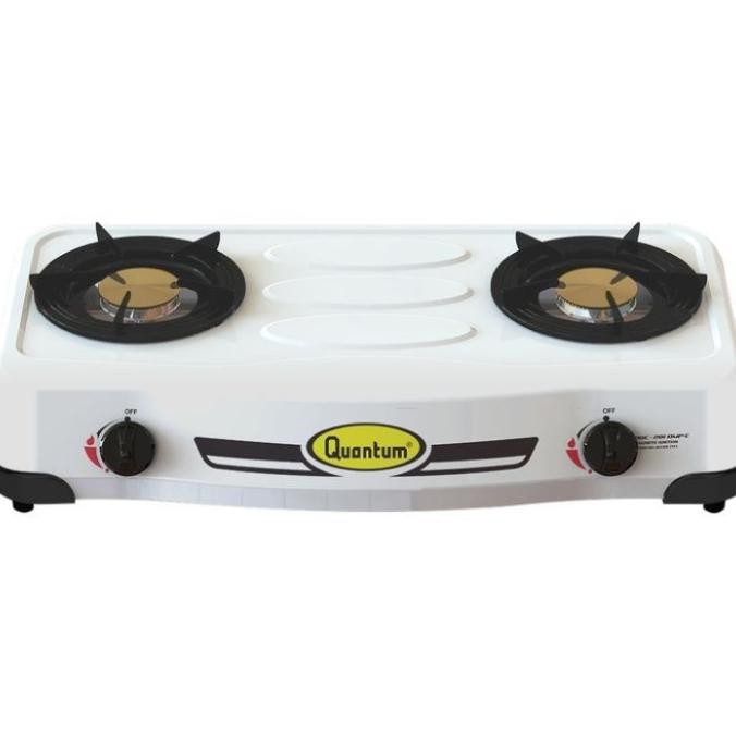 QUANTUM Kompor Gas 2 Tungku / Kompor Masak QGC-201DMPC Paket Hemat