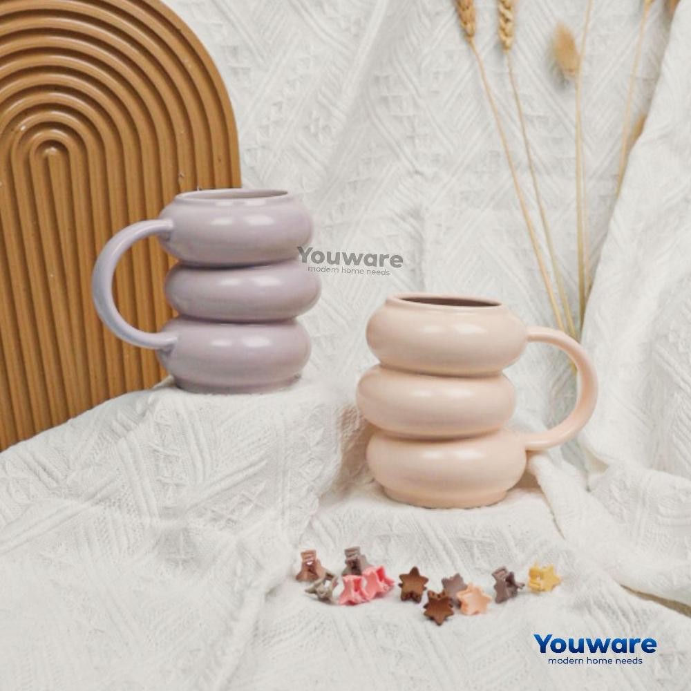 HGT Youware - Aether Unique Mug 500 (ml) BPA FREE / Cangkir Gelas Minum Unik Cantik Colourful untuk 