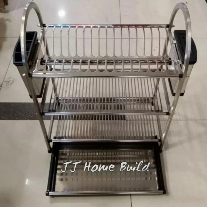 Rak Piring Knokers WJD 650 Stainless SS SUS 304 Tebal
