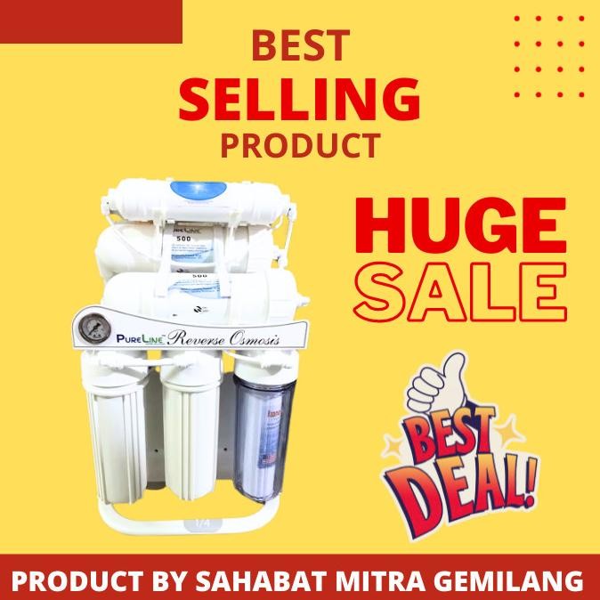 Mesin RO Pureline 1000 GPD 6 Stage - Reverse Osmosis 1000GPD Undersink