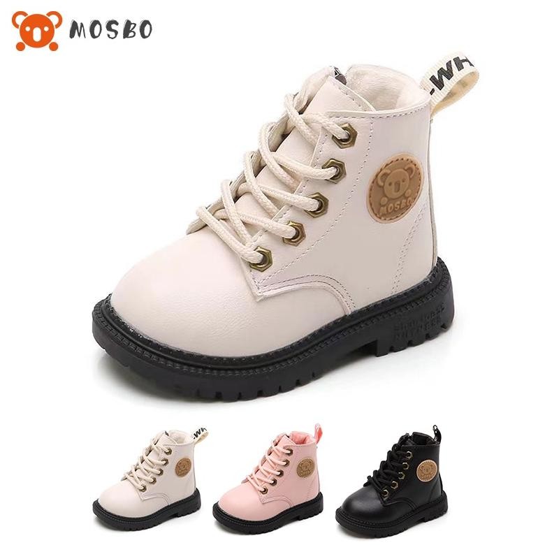 Sepatu Sekolah Anak Perempuan Mosbo Boots Laki Laki Bot Sneaker 1-5 Tahun Import Sepatu Anak Cewek