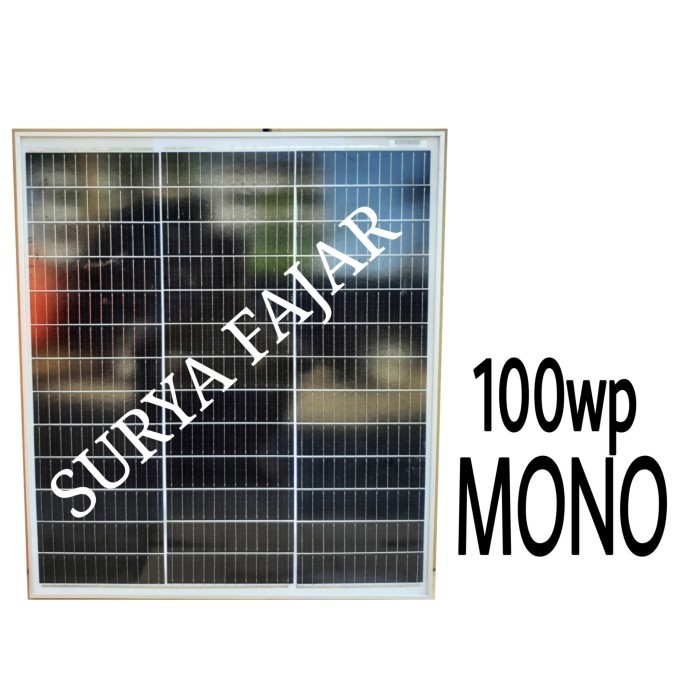 Terbaru Solar Panel Solar Cell Panel Surya Maysun 100Wp Monocrystalline 100 Wp