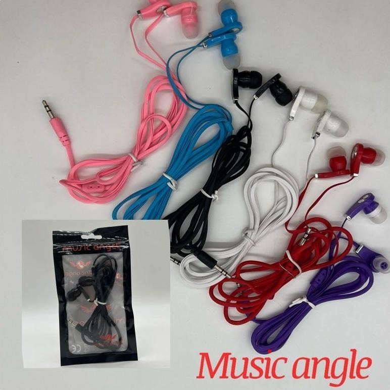 Headset / Handsfree / Hf Music Angel Mp3 Murah Packing Plastik Klip