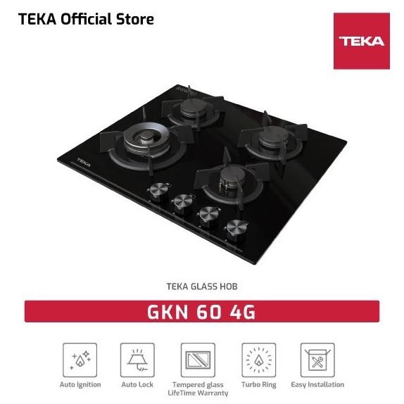 Teka Kompor Tanam Gas 4 Tungku GK LUX 60 4G 60 cm