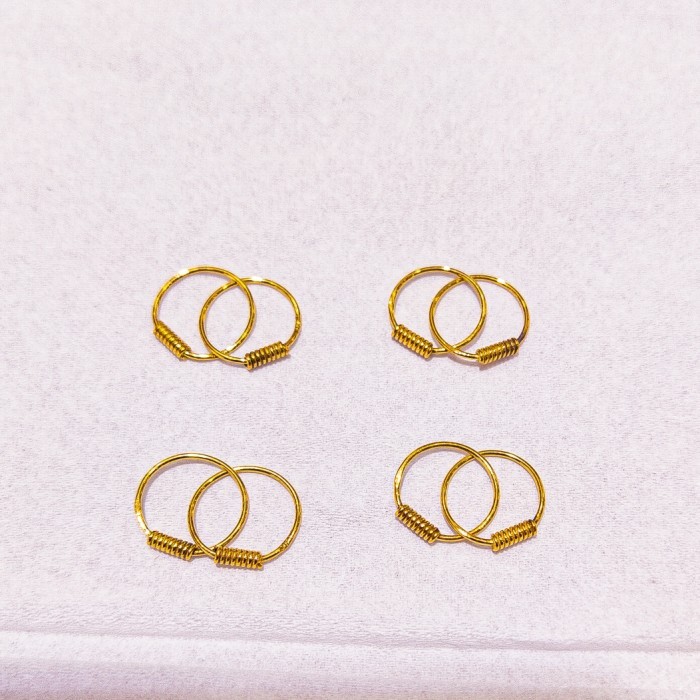 anting emas asli anting anak bayi baru lahir