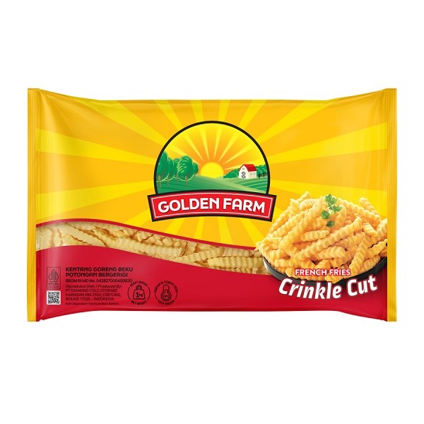 

GOLDEN FARM CRINCKLE CUT 1 KG - KENTANG