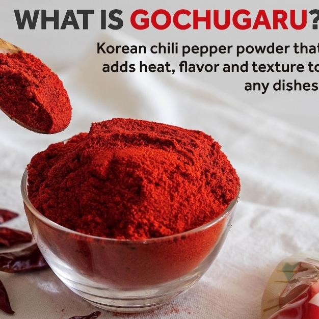 

Gochugaru Halal Bubuk Cabe Korea Halus Dasuib 1Kg
