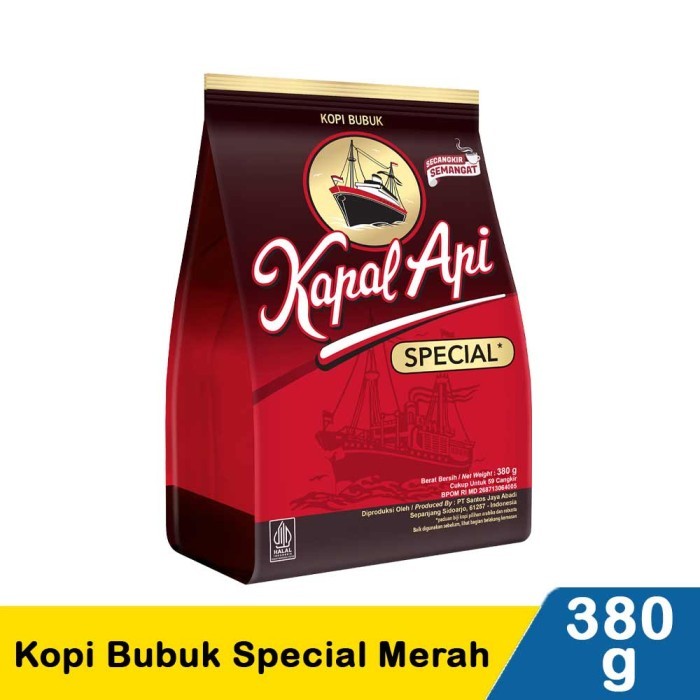 

HARGA DISKON KAPAL API KOPI BUBUK SPECIAL MERAH 380G