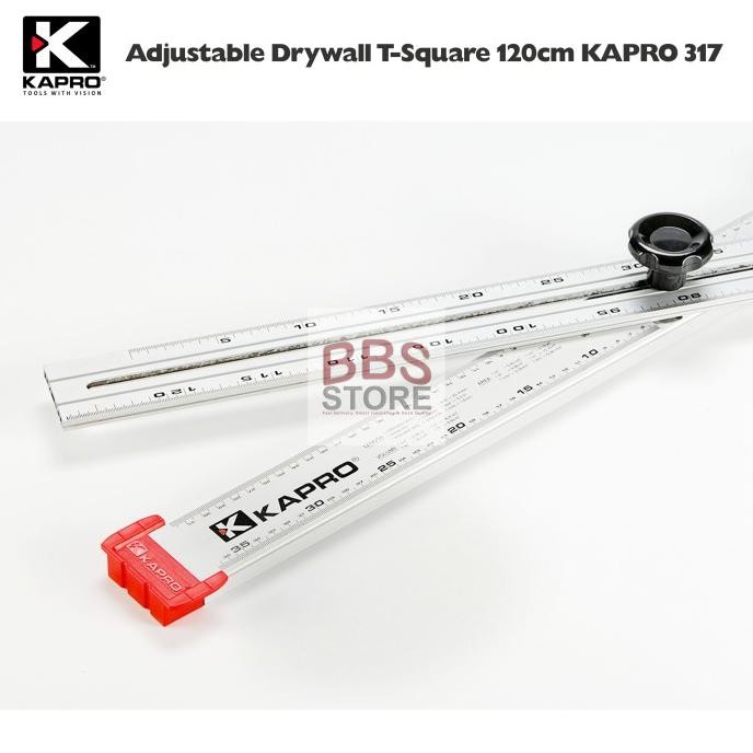 

BEBAS ONGKIR - Penggaris Adjustable Drywall T-Square 120cm KAPRO 317