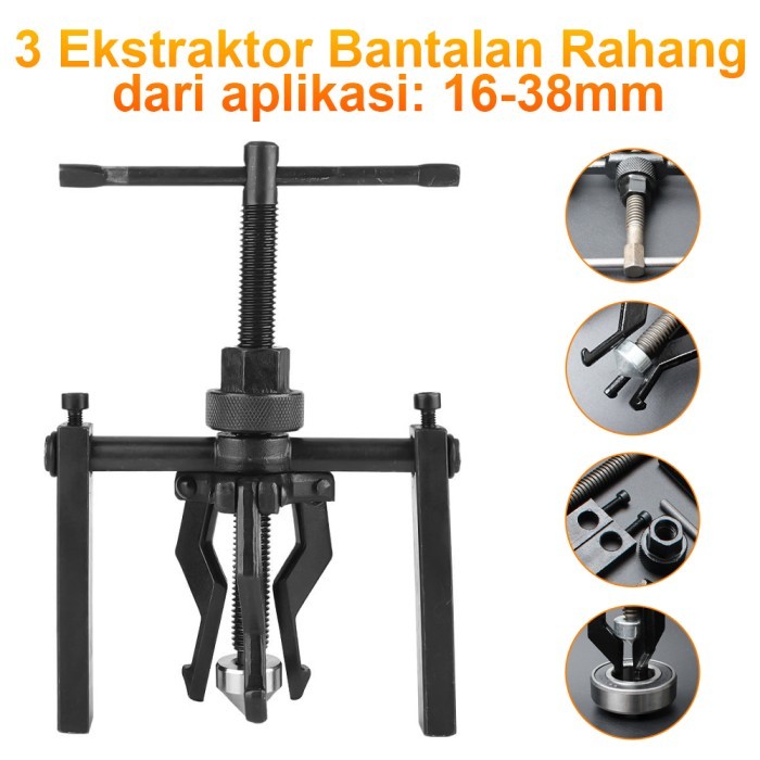 Treker Cabut Buka Bearing Dalam Motor Pilot Bearing Puller Dirancang untuk roda gila, roda sepeda