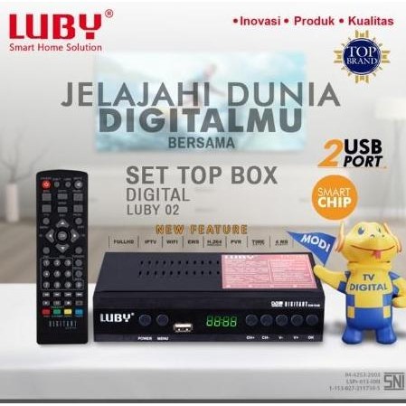 

TERSEDIA SET TOP BOX TV DIGITAL LUBY T2-01 STB PENERIMA SIARAN TV DIGITAL