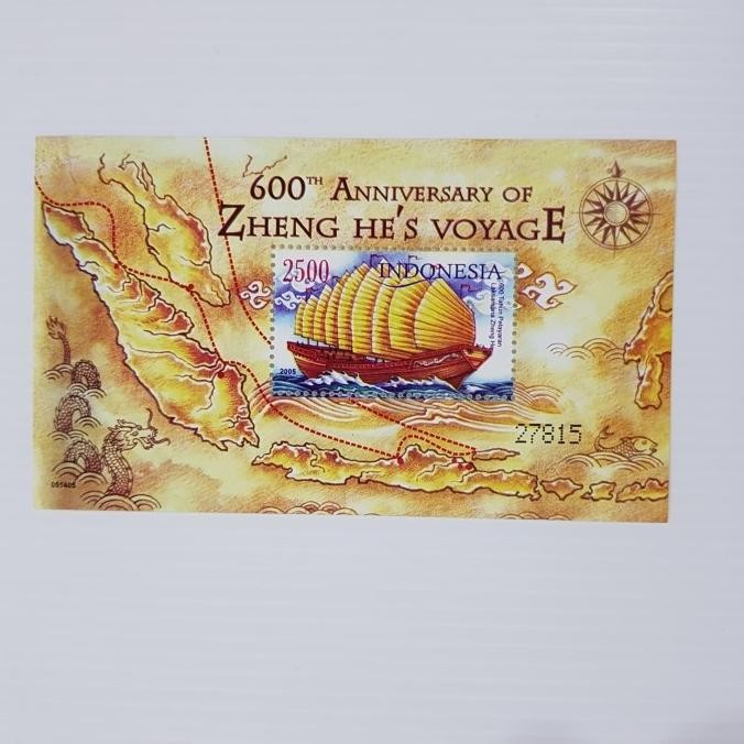 

Perangko/Prangko Indonesia. Ss 245. 2005. 600Th Pelayaran Zheng He Original Dan Terpercaya