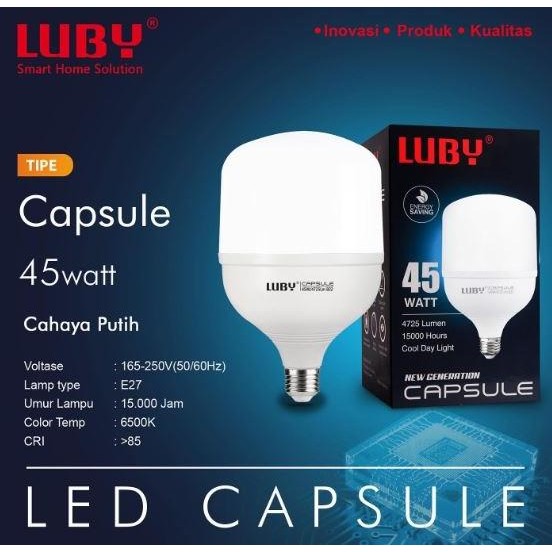 

TERSEDIA LAMPU LED CAPSULE LUBY 45W 45 WATT