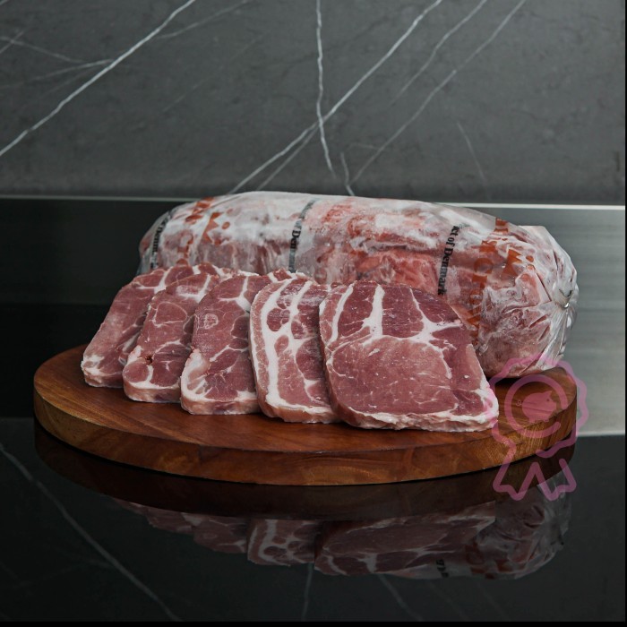 

Kapsim (Pork Collar) Steak Cut Slice - Import (Denmark) 500G (Frozen)