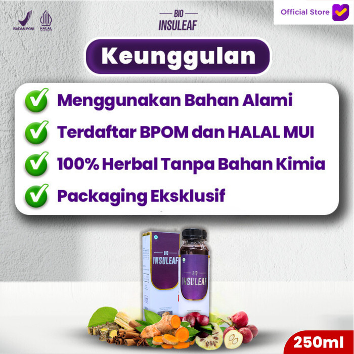 

Laris!!! Bio Insuleaf Herbal Alami Cegah Kencing Manis Asam Urat & Kolesterol