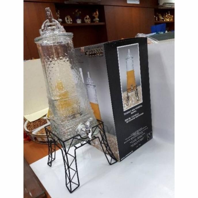 Dispenser Kaca VICENZA/Tempat Air Minum Kaca VIZENCA/Drink Jar VICENzA P64T