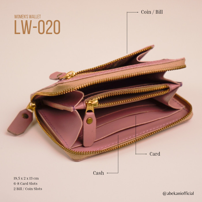 BERMUTU Dompet Kulit Wanita Abekani / LW-020