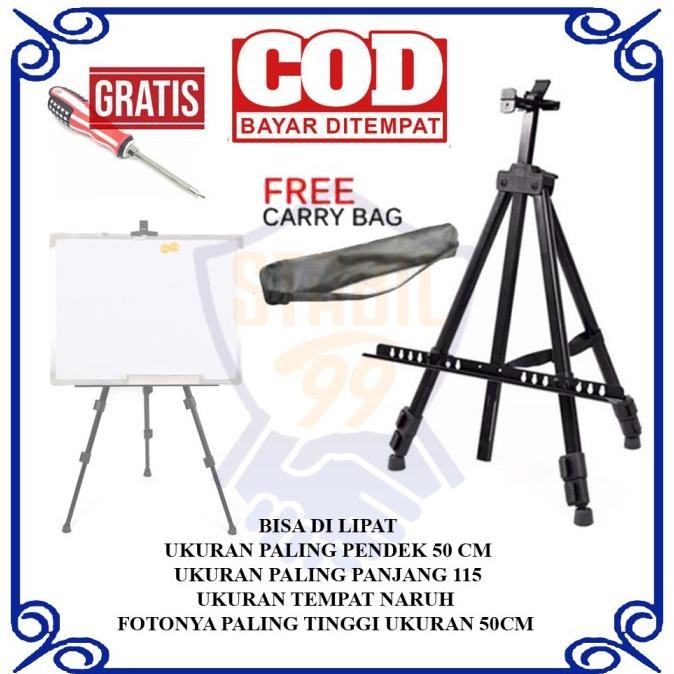 

NEW Tripod Lipat Portable Papan Tulis Standing Whiteboard Alumunium White Board