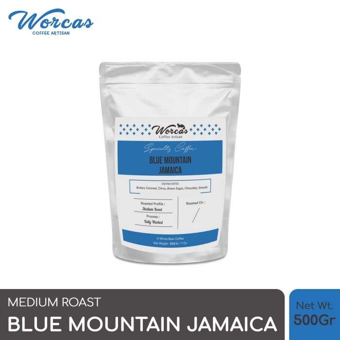 

Worcas Arabica Jamaica Blue Mountain 500 Gram - Medium Roasted Coffee