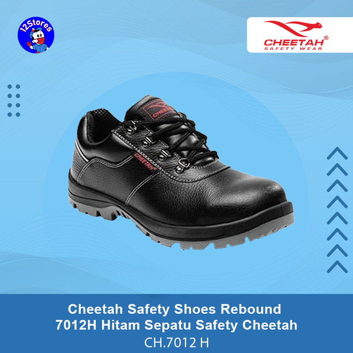 Cheetah Safety Shoes Rebound 7012H Hitam Sepatu Safety Cheetah 7012 H