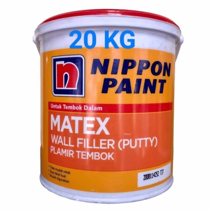 Nippon paint matex wall filler putty,plamir tembok 20kg,plamir matex