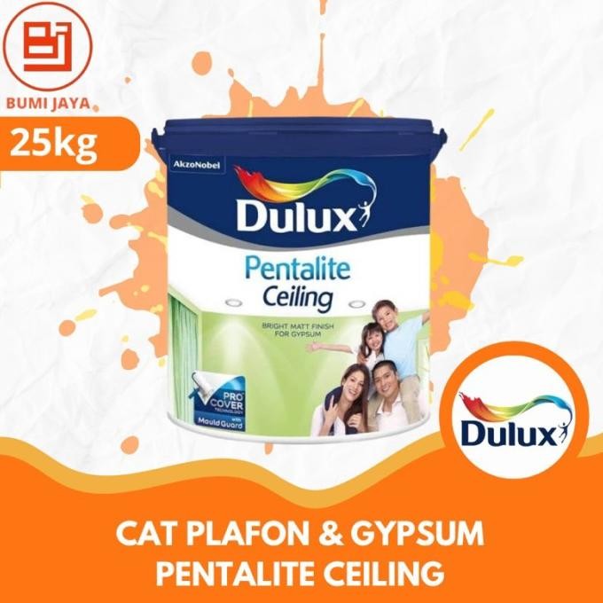 cat plafon cat gypsum cat dulux pentalite cealing 25kg