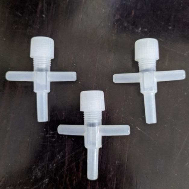 kran keran aerator T kran selang aquarium cabang 3 kran model T
