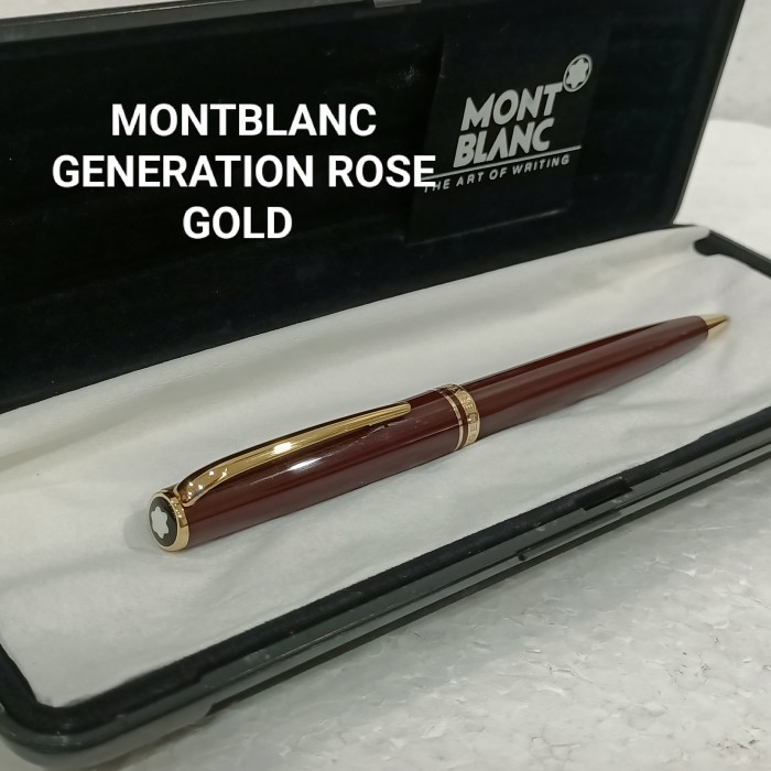 

Farizal - Pena Mont Blanc Generation Rose Gold Burgundy Original No Parker Pelikan Platinum Sailor