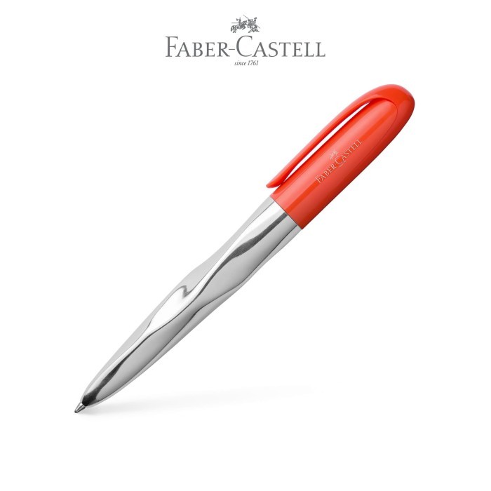 

Ready Faber-Castell Nice pen shiny chromed coral ballpoint pen