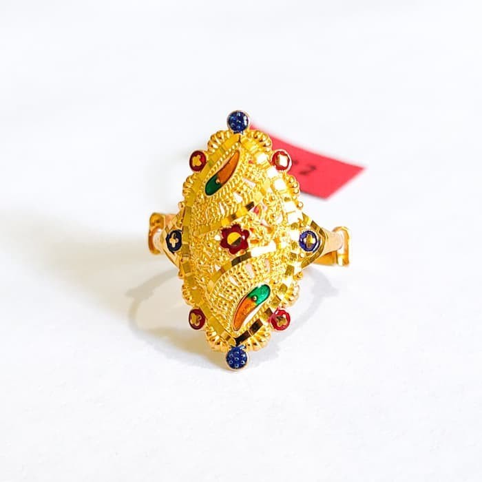 Grosir Cincin Wanita Dubai Elegant Emas Asli Elegan