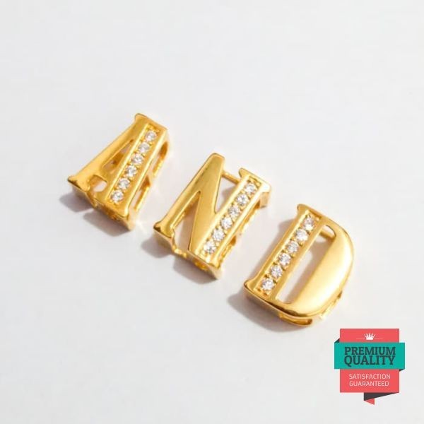 Promo liontin kekinian huruf D emas asli kadar 875 Elegan