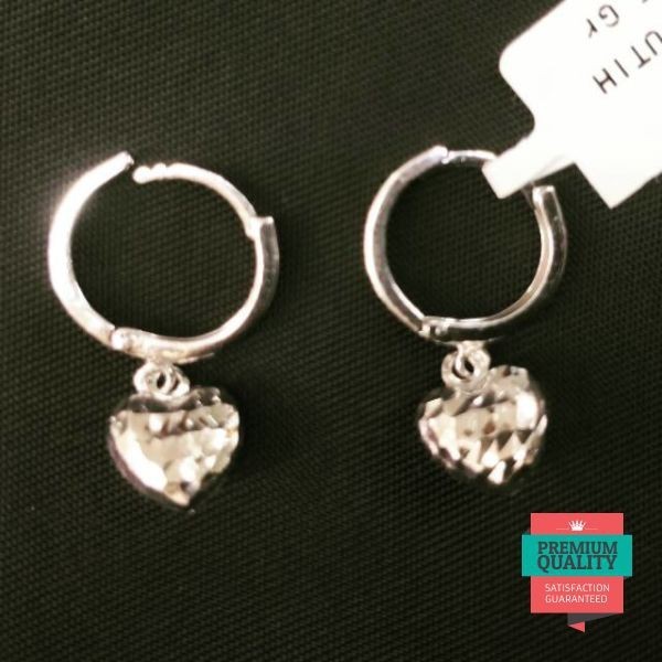Terlaris Anting emas putih anting love hadiah ultah anting kekinian Keren