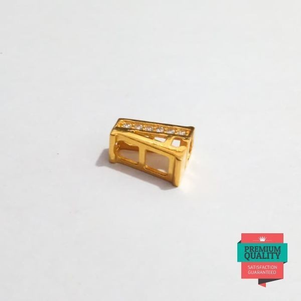 Terlaris Liontin huruf kekinian huruf A emas asli Keren