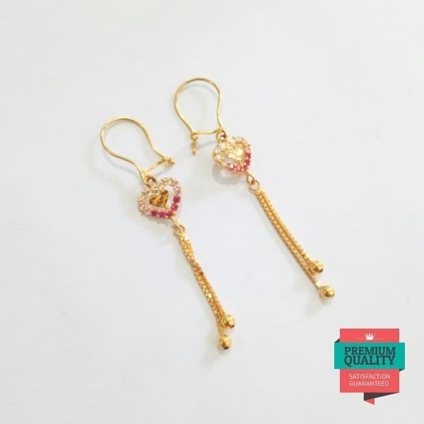 Grosir Anting wanita remaja model love panjang Keren