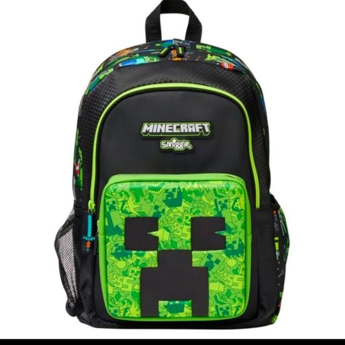 Ready Stok Smiggle minecraft backpack/ tas ransel smiggle