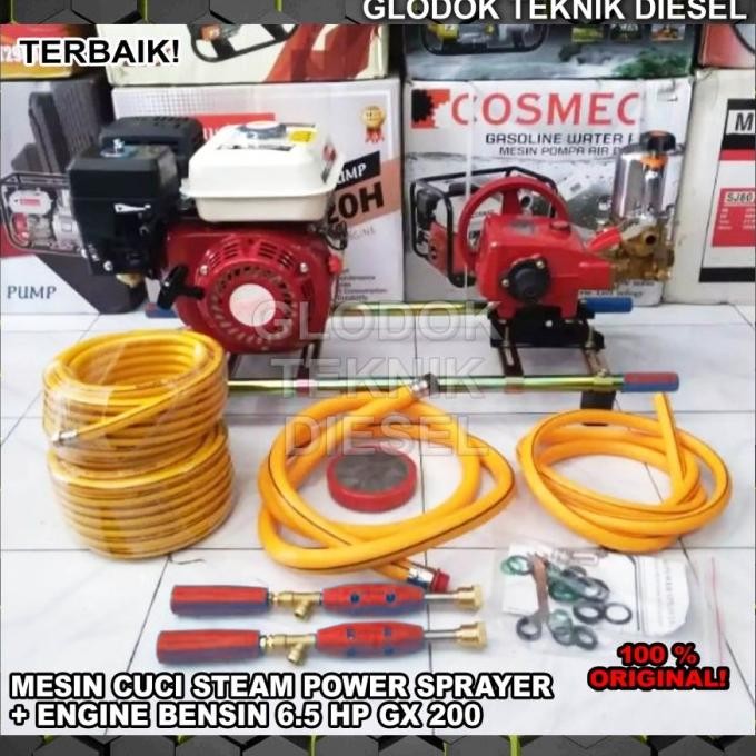 STEAM MOTOR MESIN CUCI MOTOR & MOBIL HONDA GP SIAP PAKAI SATU SET ORI