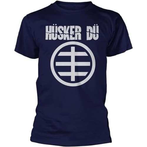 zzDDTDRYT Husker Du 'Circle Logo' (Navy) Kaos |UfFb9b7g|