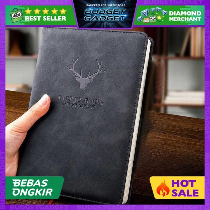 

Tlevino Buku Catatan Notebook Notepad Diary Cover Kulit 100 Lembar