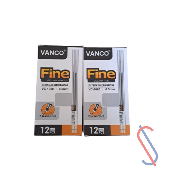 

+%+%+%] Pulpen Vanco VC-1060 Fine Gel Ink Pen 0,5mm