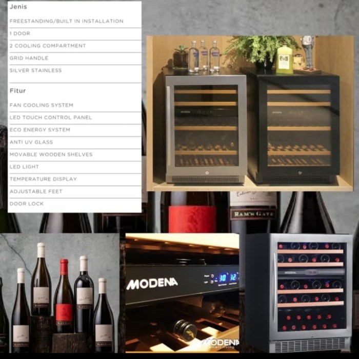MODENA WINE COOLER WC 2045 S - STAINLESS -