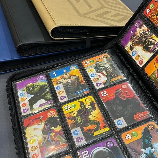 

9 Poet Pu Leather Binder Zipper Card Album - Hobby Collection