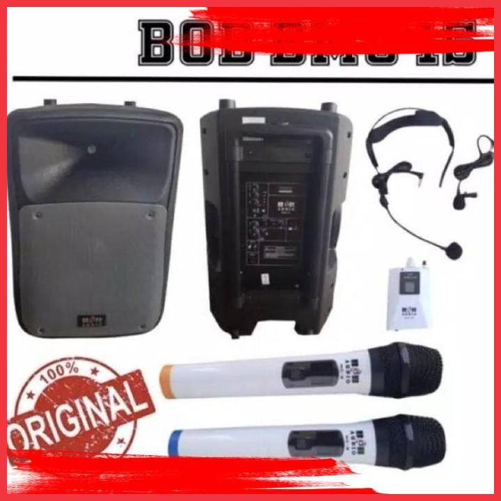 (SOU) SPEAKER AKTIF PORTABLE BOB BMU 15 NEW ORIGINAL TERBAIK