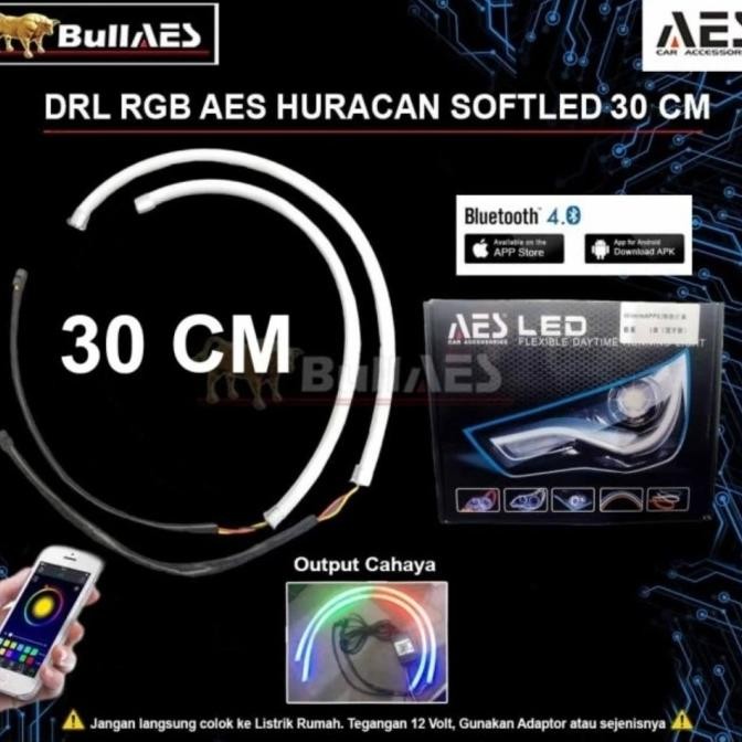 HARGA DISC - DRL / ALIS / LED BAR AES HURACAN RGB MATRIX / 30CM / 45CM / 60CM