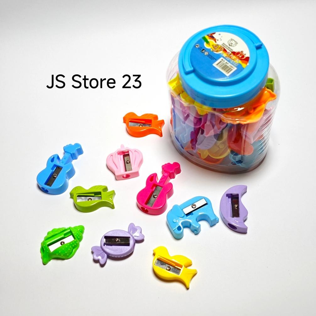 

Terlaris (24Pcs)Rautan Tabung Fancy Karakter Animal Gitar Candy Mix / Orotan Fancy Tabung Mix Per Toples Terlaris