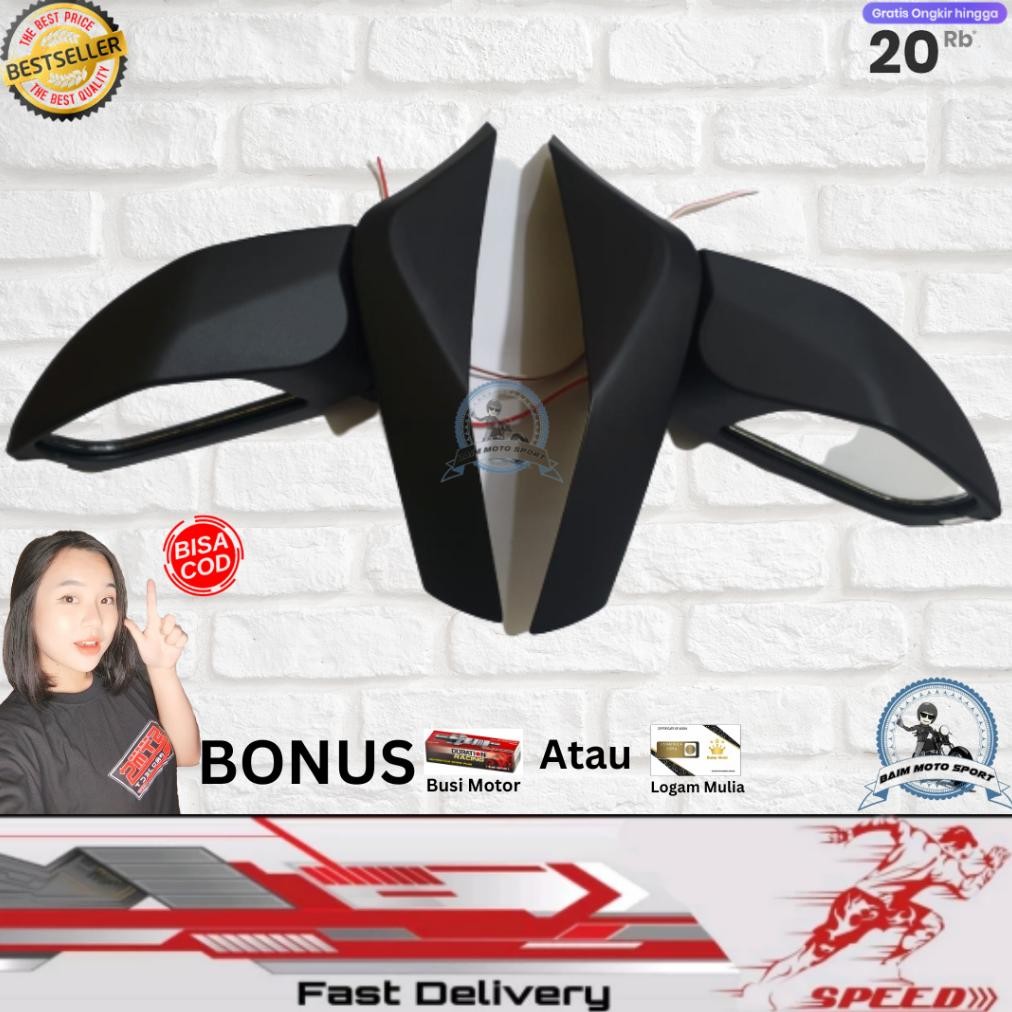Spion Lipat Yamaha All New Nmax 2020 Nmax 2021 Plastic Abs Berkualitas semua warna GARANSI