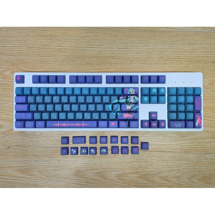 Termurah Keycaps Hatsune Miku ( Dark Theme ) Xda Profile Pbt Dye Sub