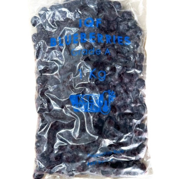 

TERBARU IQF (INDIVIDUALLY QUICK FROZEN) BLUEBERRY/BLUEBERRIES 1 KG